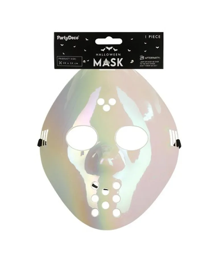 PartyDeco, maska hokejowa, biała, 20-24 cm