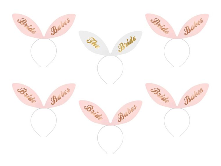 PartyDeco, opaski bride squad 29-25 cm, 6 szt.