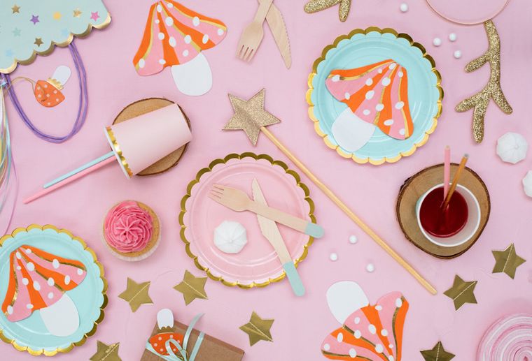 PartyDeco, serwetki, grzybek, 13-13.5 cm, 20 szt.