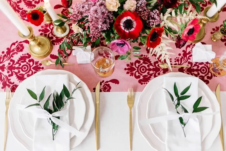 PartyDeco, serwetki materiałowe, białe, 35-35 cm, 25 szt.