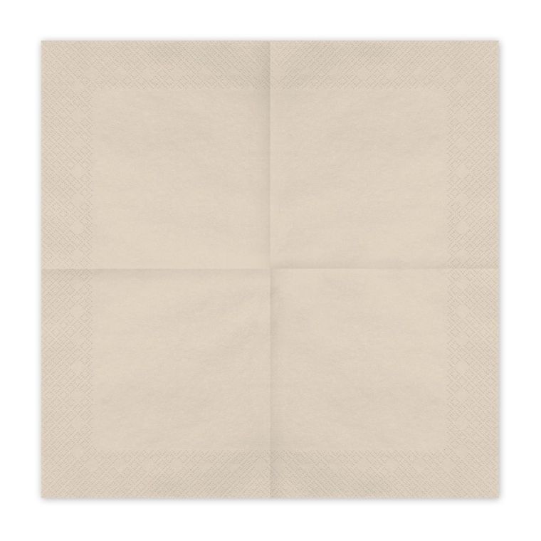 PartyDeco, serwetki papierowe, beż, 33-33 cm, 20 szt.
