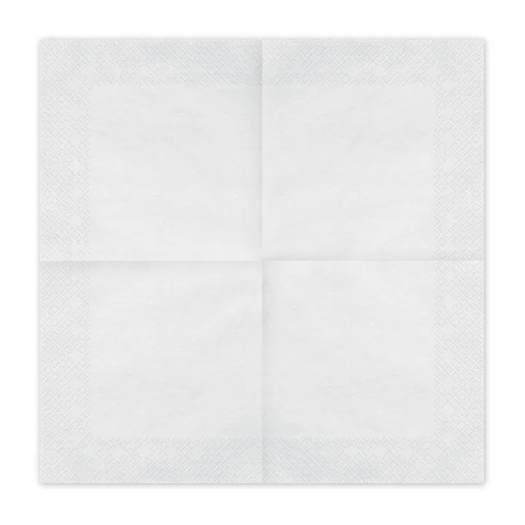 PartyDeco, serwetki papierowe, biały, 33-33 cm, 20 szt.