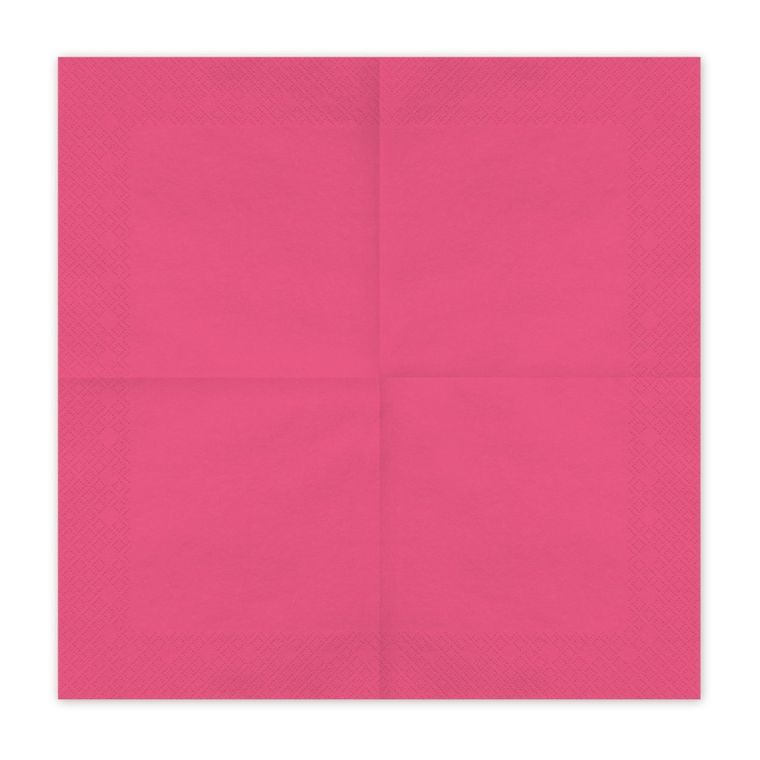 PartyDeco, serwetki papierowe, ciemny różowy, 33-33 cm, 20 szt.