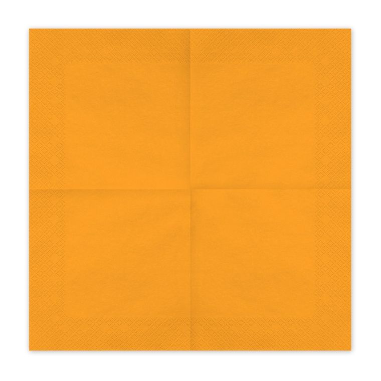 PartyDeco, serwetki papierowe, jasny pomarańczowy, 33-33 cm, 20 szt.