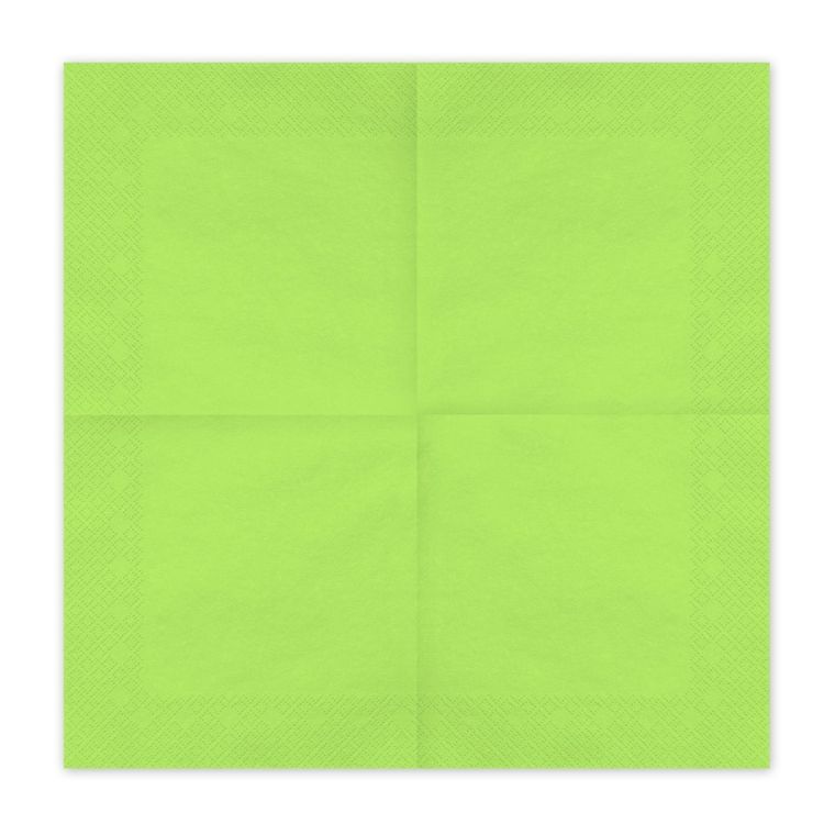 PartyDeco, serwetki papierowe, jasny zielony, 33-33 cm, 20 szt.