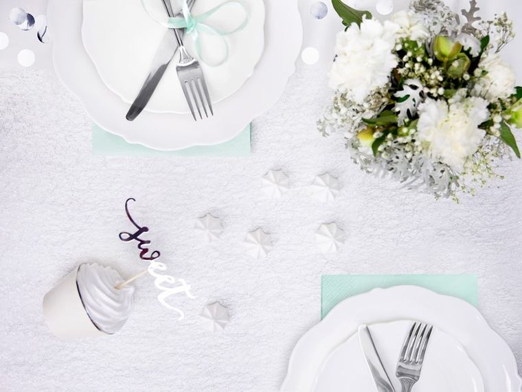 PartyDeco, siatka dekoracyjna, bieżnik, fibra, srebrny, 0,36-9 m