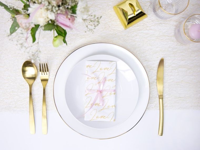 PartyDeco, siatka dekoracyjna, bieżnik, fibra, złoty, 0,36-9 m