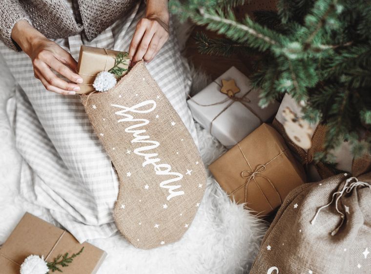 PartyDeco, skarpeta dekoracyjna Mommy, biały, 23-39.5 cm