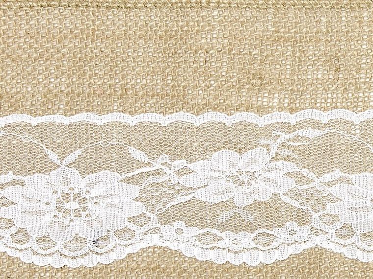 PartyDeco, szarfa na krzesło, juta, 0,15-2,75 m