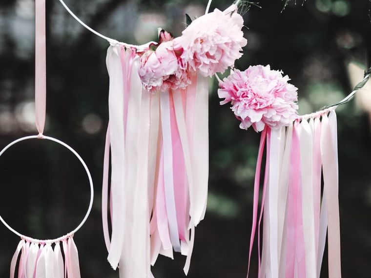 PartyDeco, tasiemka ozdobna satynowa, jasny pudrowy róż, 6 mm, 25 m