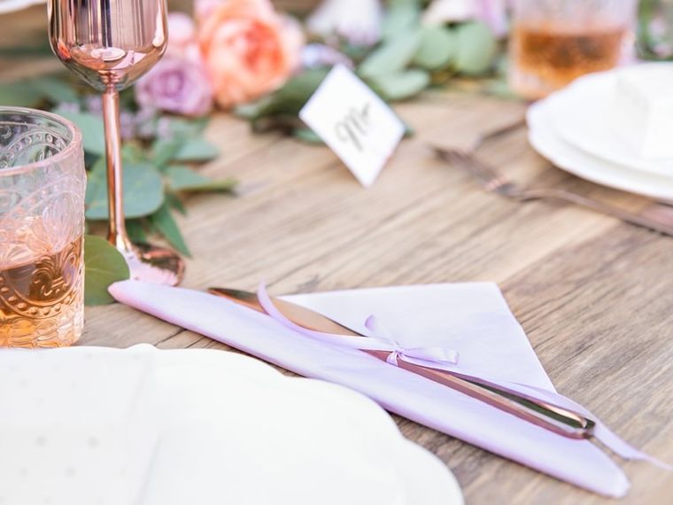 PartyDeco, tasiemka ozdobna satynowa, lawenda, 6 mm, 25 m