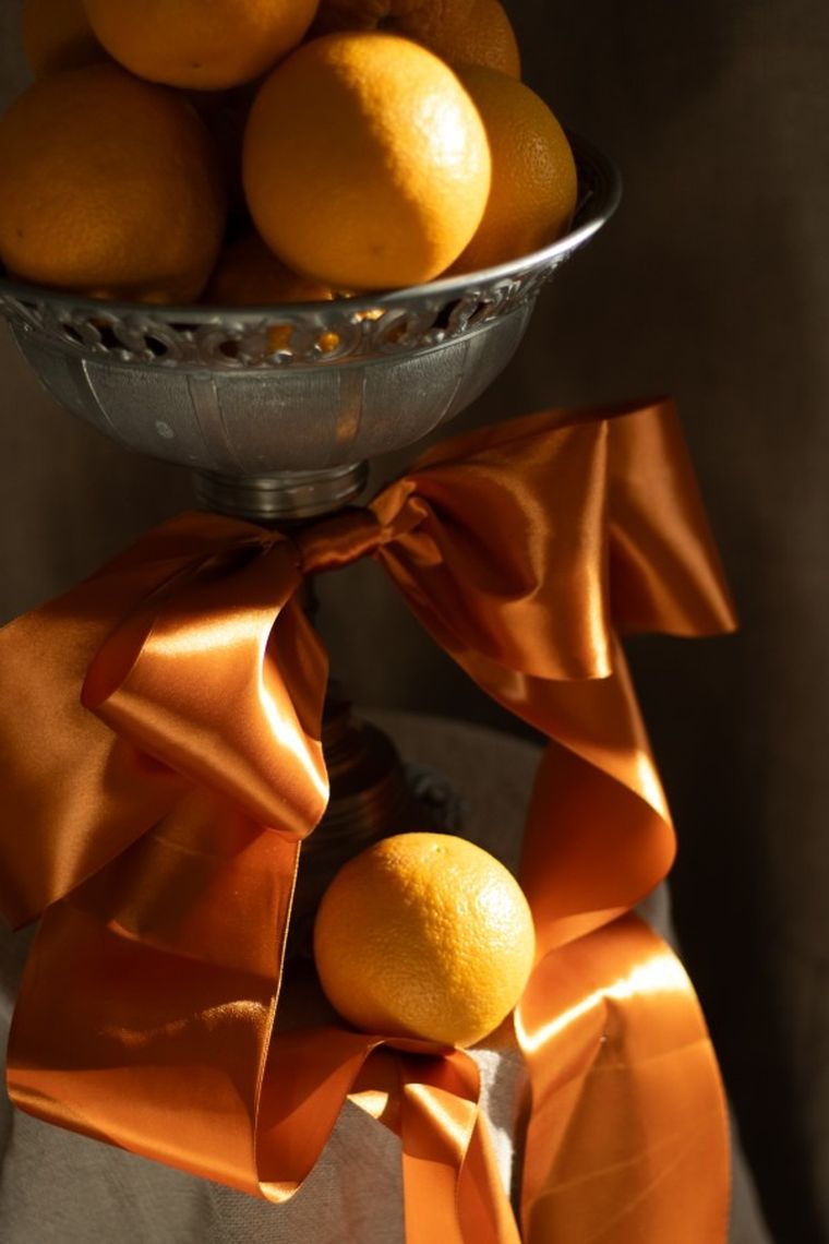 PartyDeco, tasiemka satynowa, rdzawy, 100 mm/25m