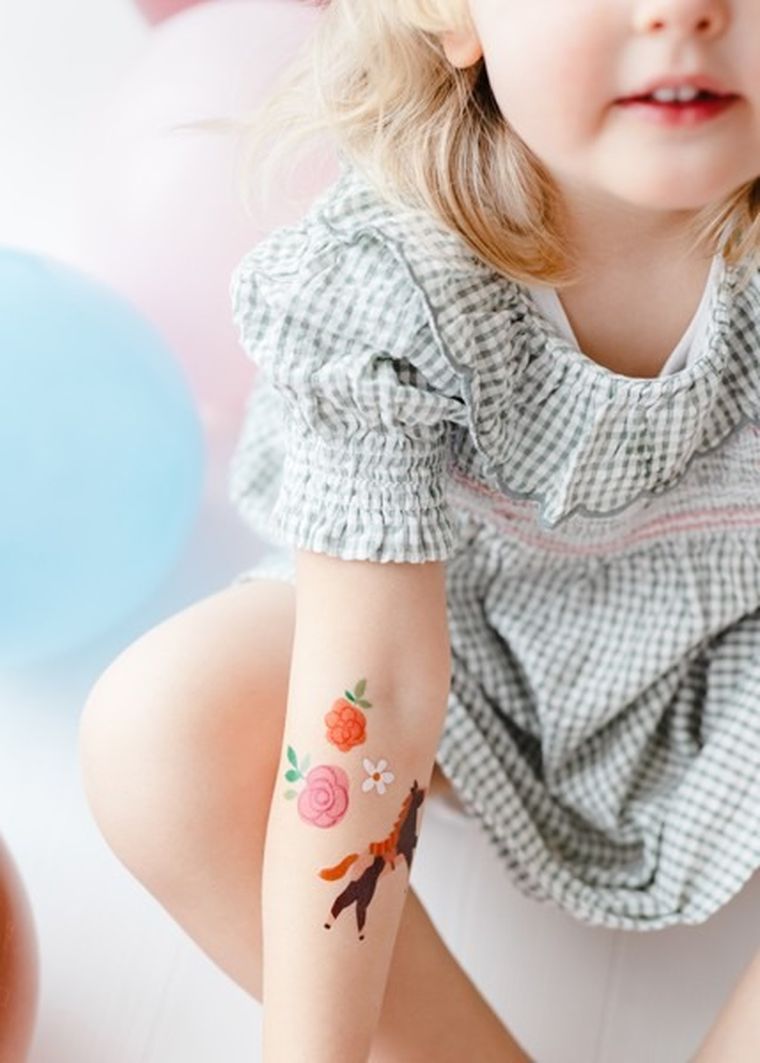 PartyDeco, tatuaże konie, 16 szt.