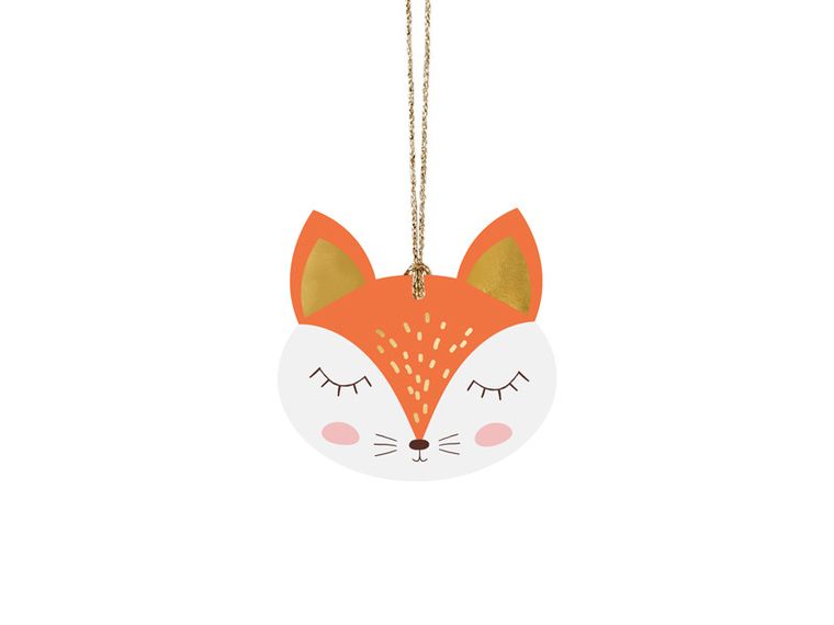 PartyDeco, zawieszki do prezentów, Las, 12 szt.