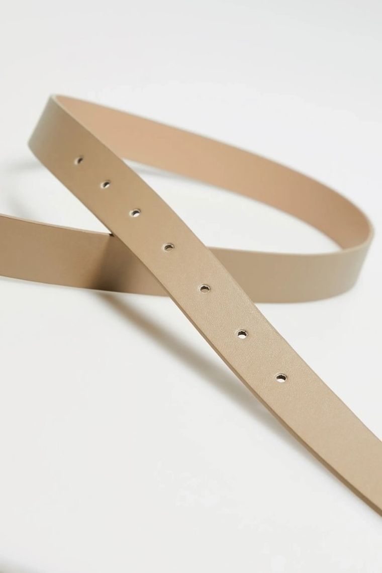 Pasek damski, beżowy, Moodo