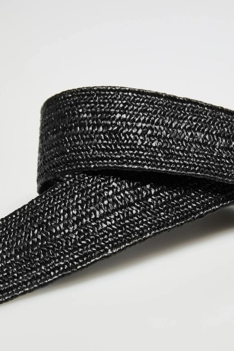 Pasek damski, czarny, Moodo