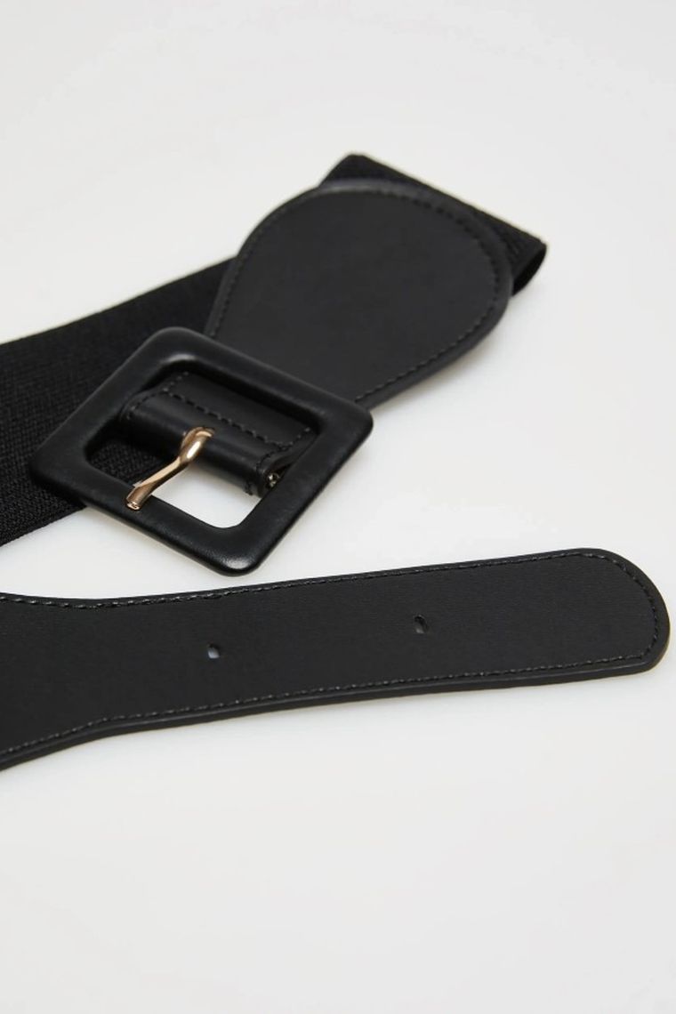 Pasek damski, czarny, Moodo