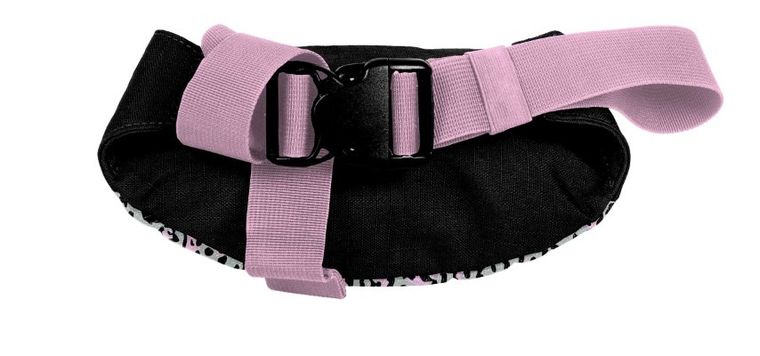 Paso, Myszka Minnie, saszetka na biodra, szaro-różowy, Panterka