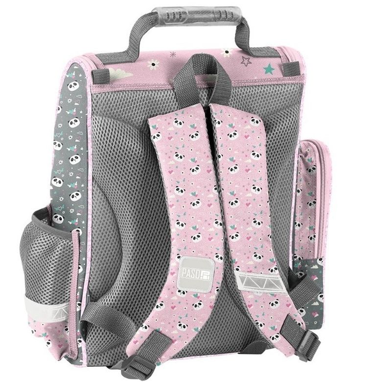 Paso, tornister szkolny, Panda Pink