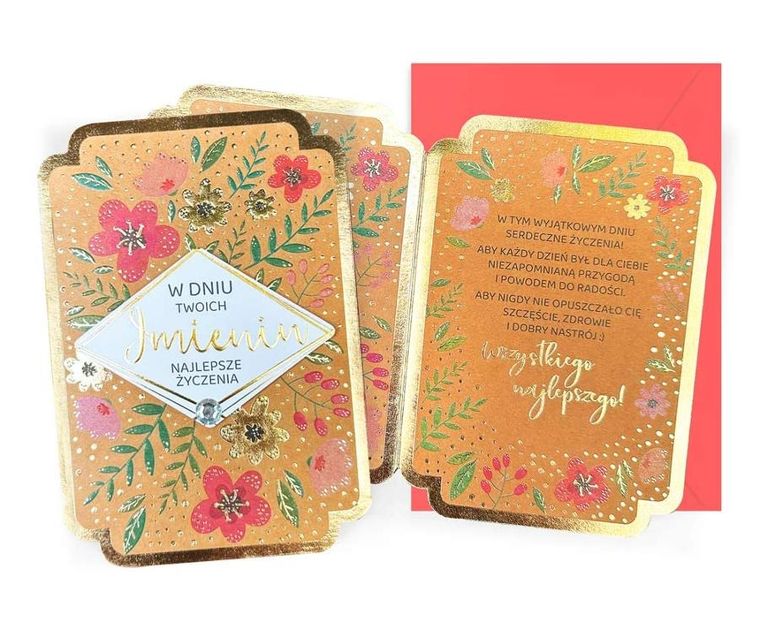 Passion Cards, karnet, Imieniny Kraft