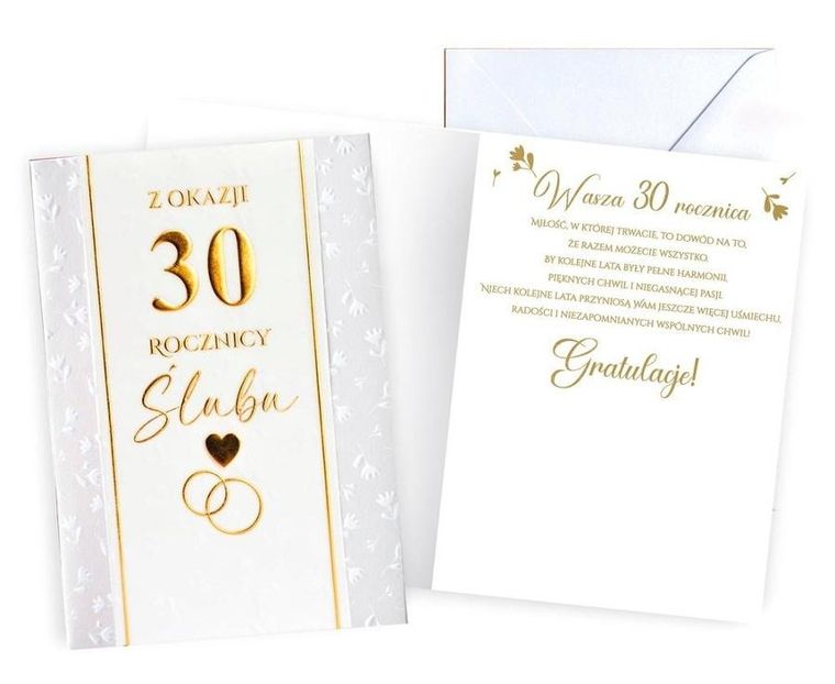 Passion Cards, karnet, Rocznica Ślubu 30