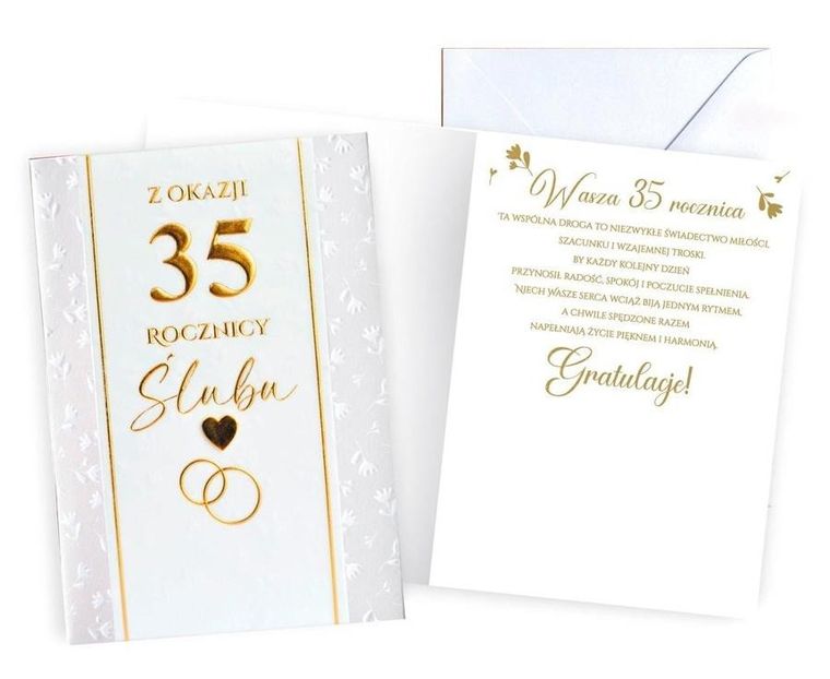 Passion Cards, karnet, Rocznica Ślubu 35