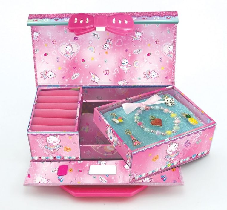 Pecoware, szkatułka z biżuterią, kot baletnica