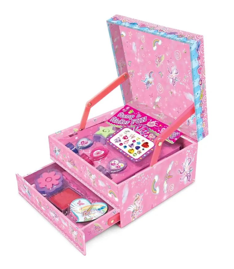 Pecoware, zestaw z pieczątkami, jednorożec