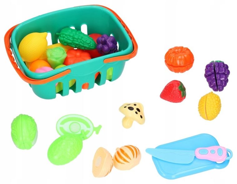 Pegaz Toys, warzywa do krojenia w koszyku