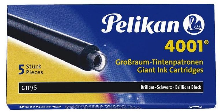 Pelikan, naboje do piór długie GTP/5, niebieskie