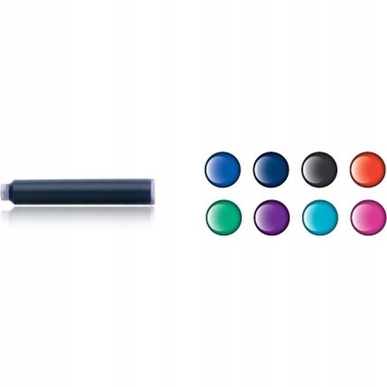 Pelikan, naboje do piór, krótkie, TP/6, brązowe