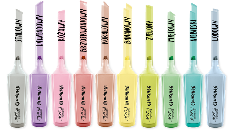 Pelikan, Signal Pastel, zakreślacz, 6 kolorów