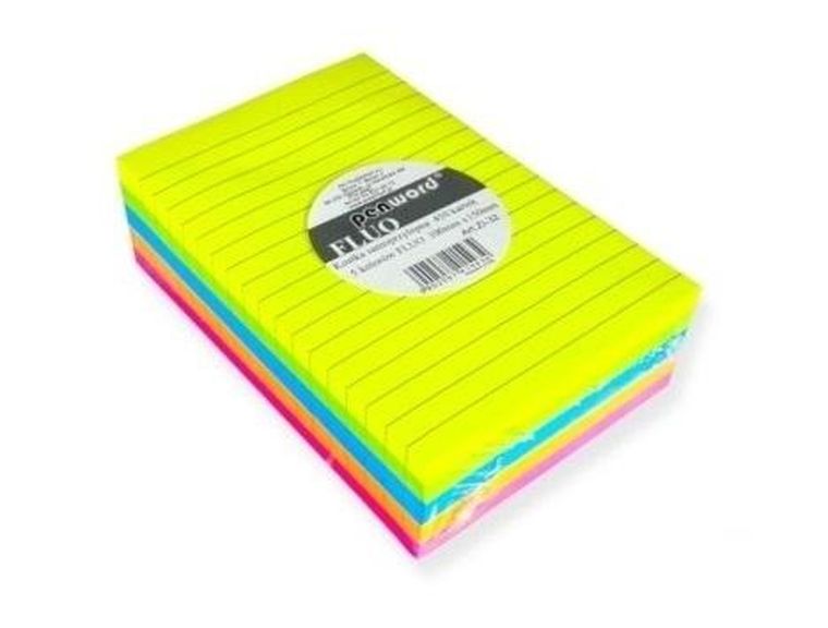 Penword, kostka samoprzylepna, fluo, 100-150 mm, 450K