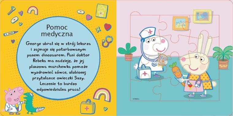 Peppa Pig. Książka z puzzlami. Mali pomocnicy