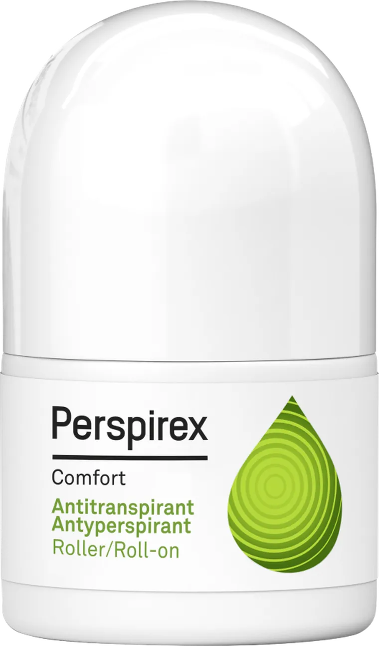 Perspirex, Comfort Antyperspirant, roll-on dla skóry delikatnej i wrażliwej, 20 ml