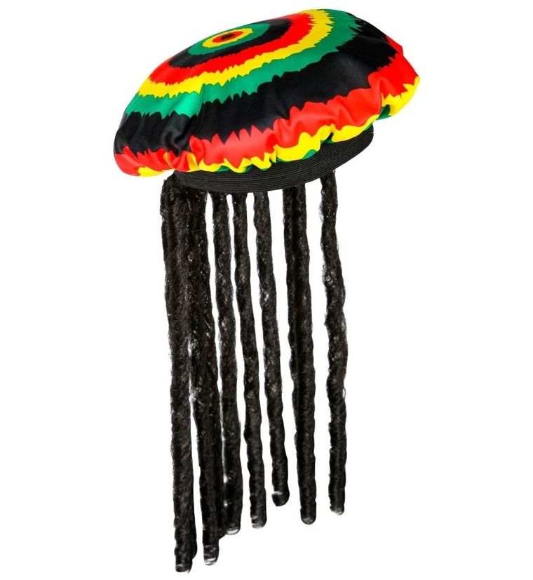 Peruka, beret z dredami, Jamajka
