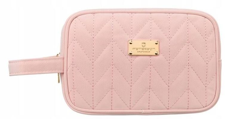 Peterson, kosmetyczka kompaktowa, różowa