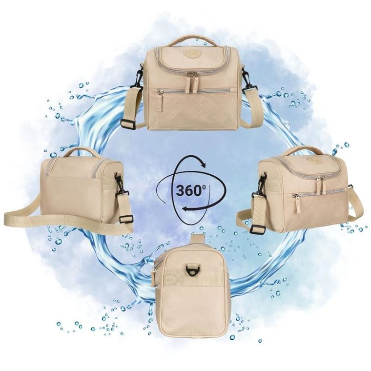 Peterson, kosmetyczka podróżna, beżowa