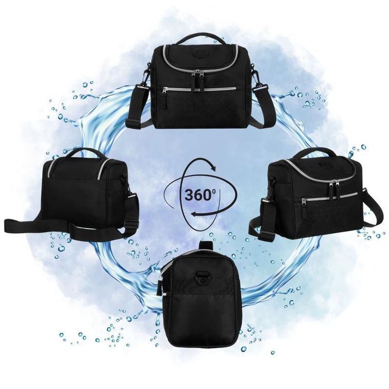 Peterson, kosmetyczka podróżna, czarna