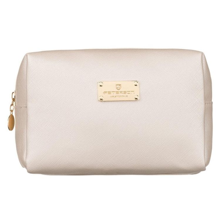 Peterson, kosmetyczka prostokątna, beżowa