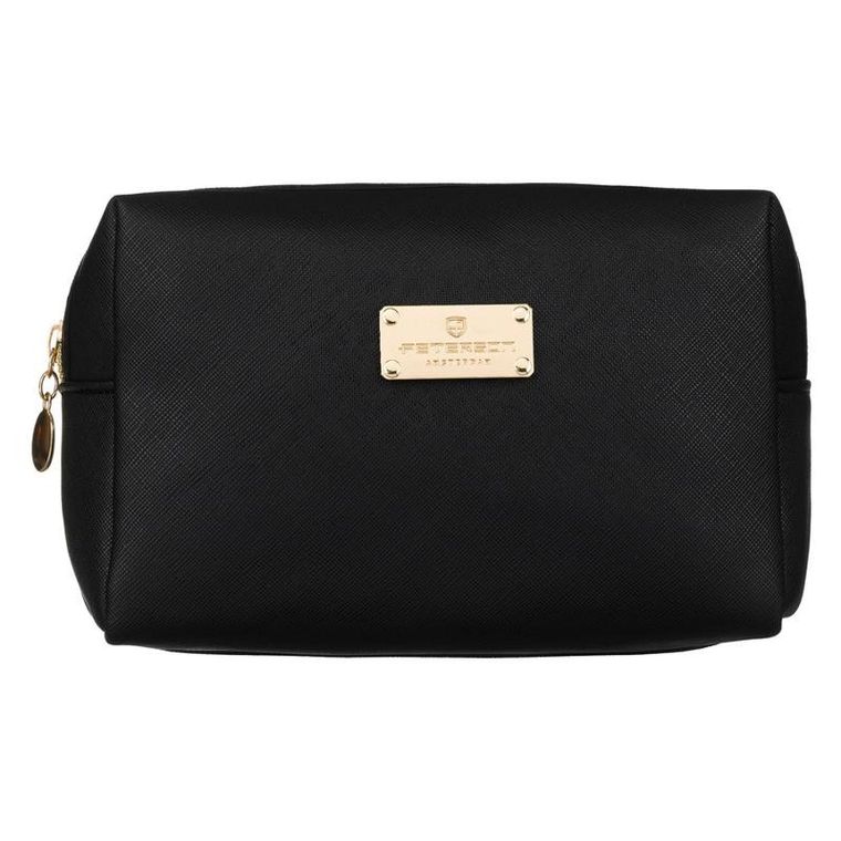 Peterson, kosmetyczka prostokątna, czarna