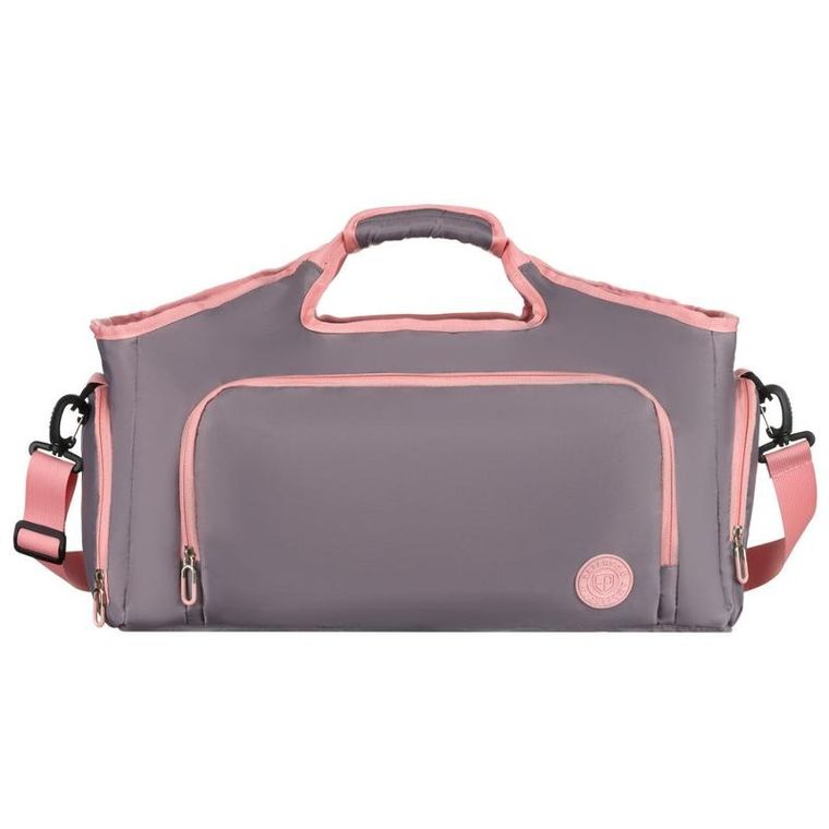 Peterson, torba podróżna, szaro-różowa