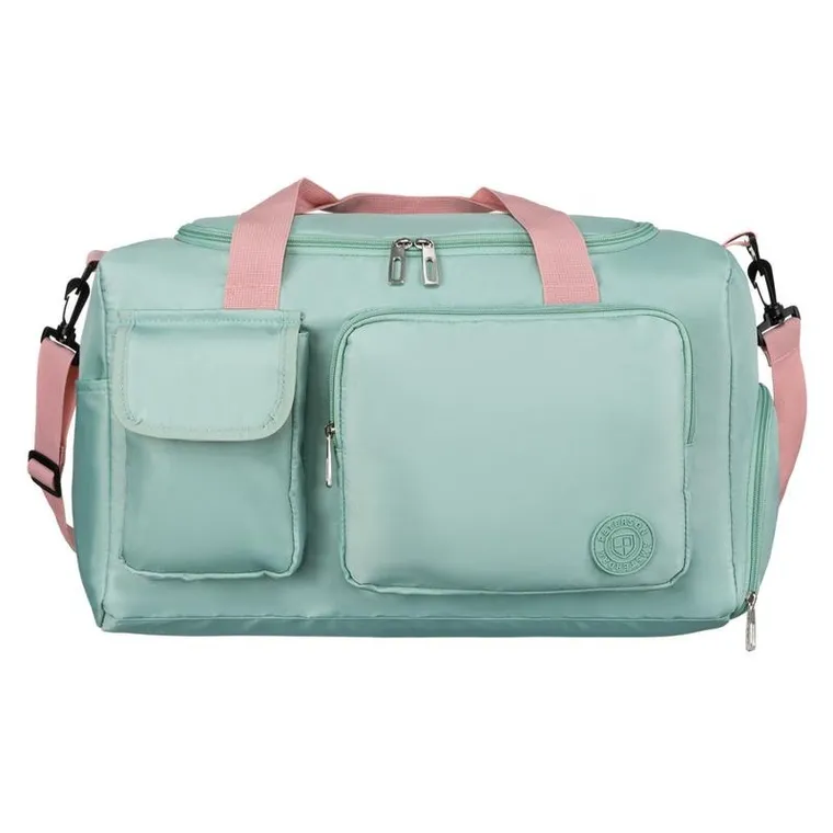 Peterson, torba podróżna, zielono-różowa