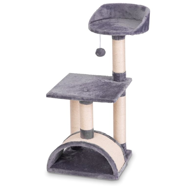 Pethaus, drapak dla kota, pompon, szary, 83 cm