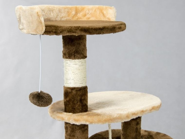 Pethaus, drapak, domek dla kota, beżowo-brązowy, 112 cm