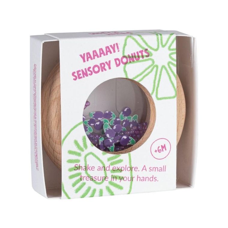 Petit Boum, grzechotka sensoryczna, bakłażan