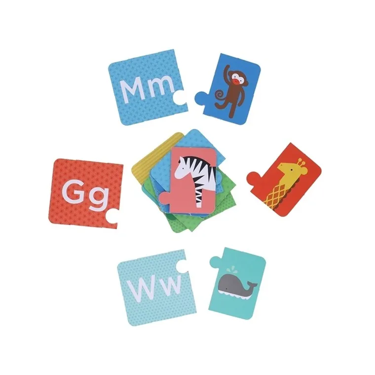 Petit Collage, Alfabet, puzzle dwuelementowe