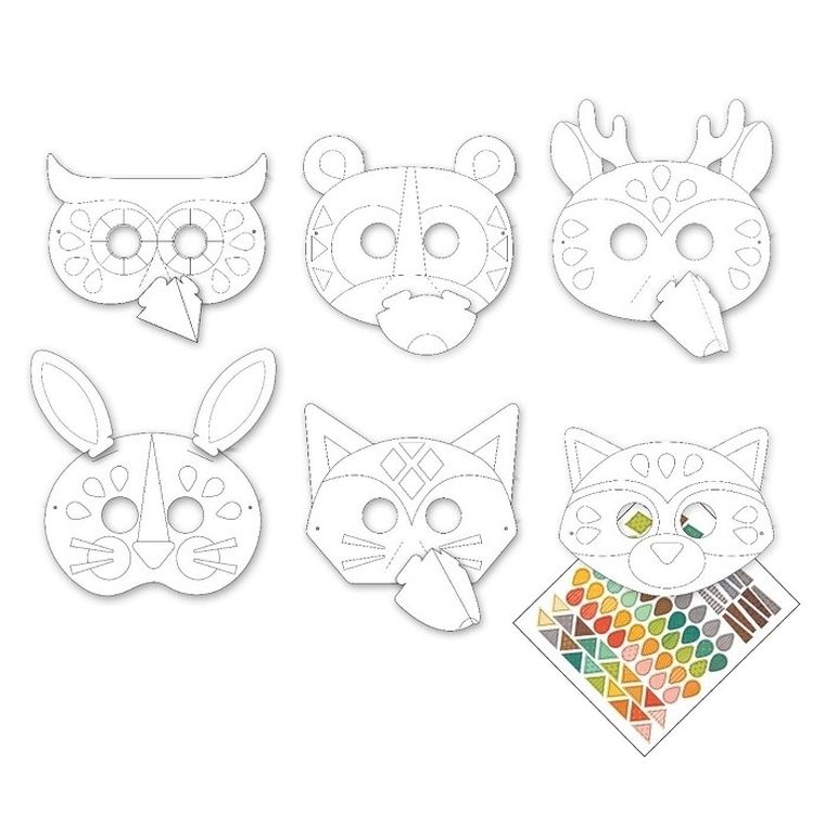 Petit Collage, My Crafty, Wykonaj Maski