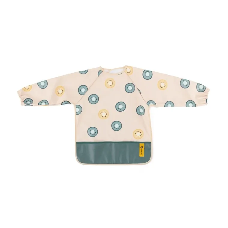 Petite&Mars, Ben, śliniak z długimi rękawami, Green Kiwi