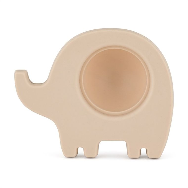 Petite&Mars, Elephant Edwin, silikonowa zabawka pop-up, misty green, 6m+